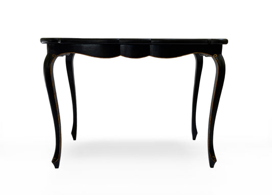 Red and black side table